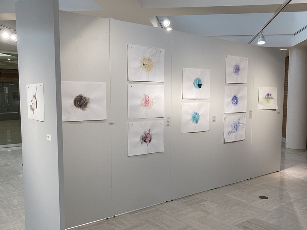 back interior wall of gallery